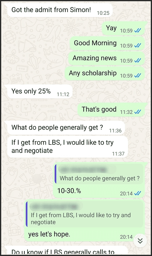 Admission success story 12